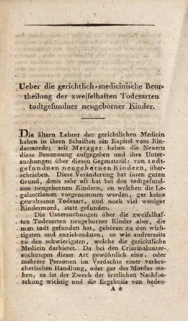 Abhandlungen aus dem Gebiete der gerichtlichen Medicin : als Erläuterungen zu dem "Lehrbuche der gerichtlichen Medicin", 1