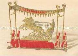 Zinnfiguren Festumzug "Tag der Deutschen Kunst": Rosselenker unter Baldachin