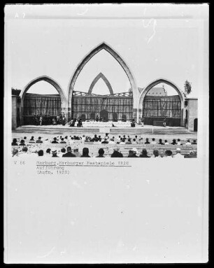 Marburg, Schlossparkbühne, Marburger Festspiele 1928