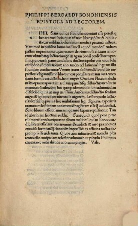 Horatius Recognitus