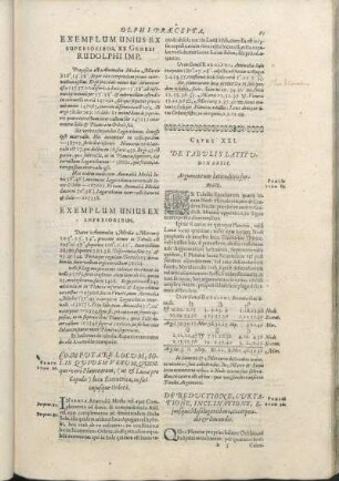 Caput XXI. De Tabulis Latitudinariis.