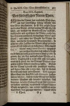 Das XIX. Capitel. Von fürtrefflichen Nieren-Theen.