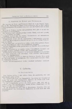 V. Geflechte.
