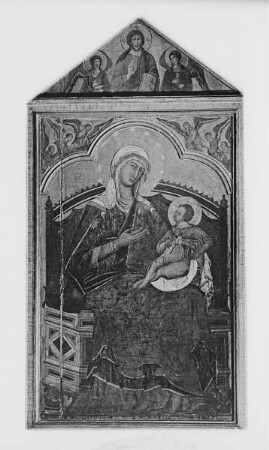 Thronende Madonna mit Kind