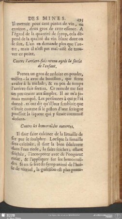Contre les hemorroïdes ouvertes