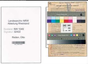 Entnazifizierung Otto Reden , geb. 25.08.1889 (Geschaeftsfuehrer)