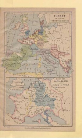 Reich der Karolinger und die Teilung von Verdun