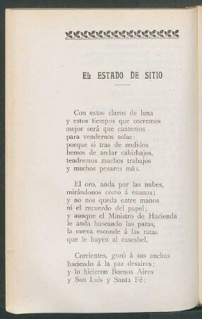El estado de sitio