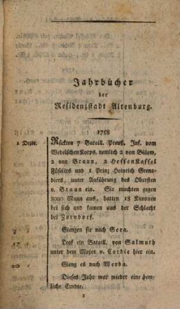 Jahrbücher des Fürstenthums Altenburg : mit Ausschluß des Saalfeldischen Landesantheils. 4
