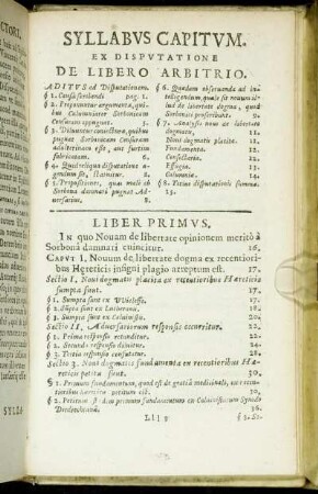 Syllabus Capitum.