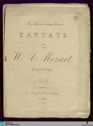 Herr, Herr vor deinem Throne : Kantate ; No. 3