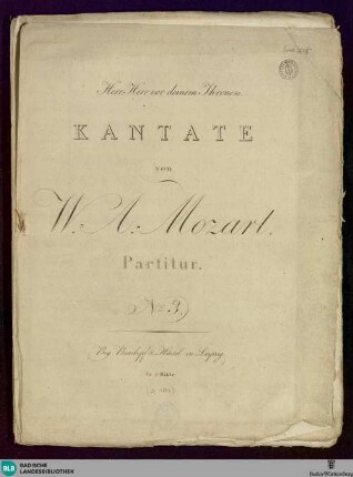 Herr, Herr vor deinem Throne : Kantate ; No. 3