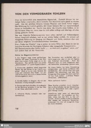 Von den vermeidbaren Fehlern
