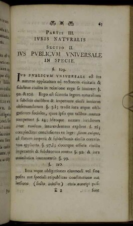 Sectio II. Ius Publicum Universale In Specie.