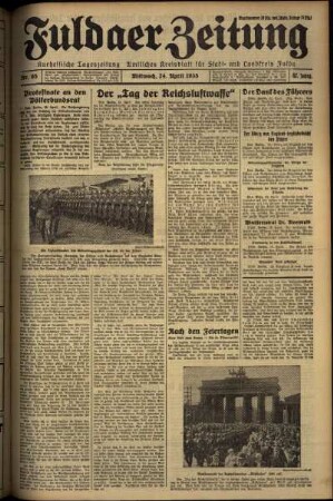 Ausgabe vom Mittwoch, den 24. April 1935.