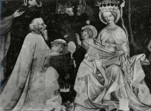 Fresko der Krippenszene im Dom von Brixen