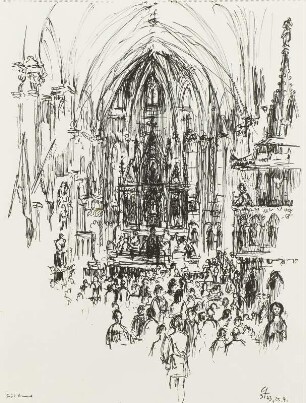 Inneres der Matthiaskirche in Budapest