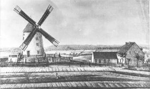 Dresden-Pieschen. Windmühle, Repro