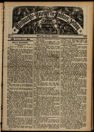 Zweite Ausgabe vom Mittwoch, den 10. Dezember 1890.
