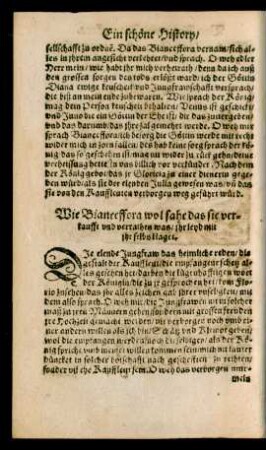Wie Bianceffora wol sahe das sie verkaufft und verrathen was/ ...