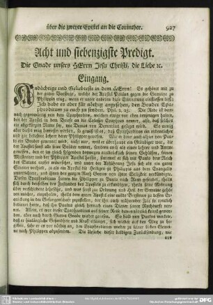 Acht und siebenzigste Predigt