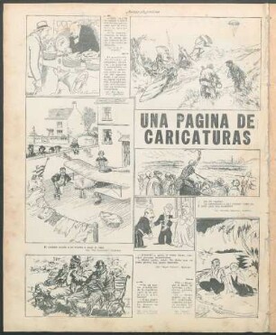 Una página de caricaturas [Caricaturas]