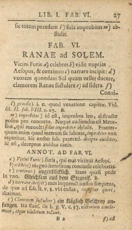 Fab. VI. Ranae ad Solem