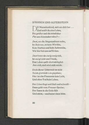 Sterben und auferstehen