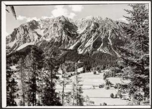 Österreich, Schladming. Dachsteinblick von der Ramsau