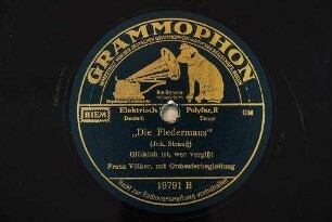 "Die Fledermaus" : Glücklich ist, wer vergißt' / (Joh. Strauß)