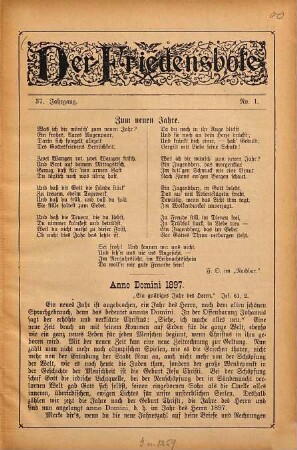 Der Friedensbote. 37. 1897