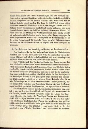 2. Das Interesse der Vereinigten Staaten an Lateinamerika