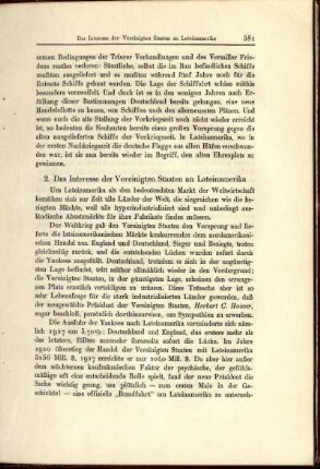 2. Das Interesse der Vereinigten Staaten an Lateinamerika