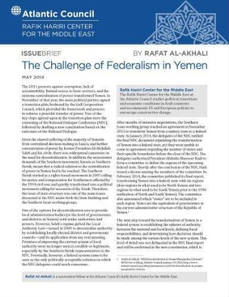 The challenge of federalism in Yemen