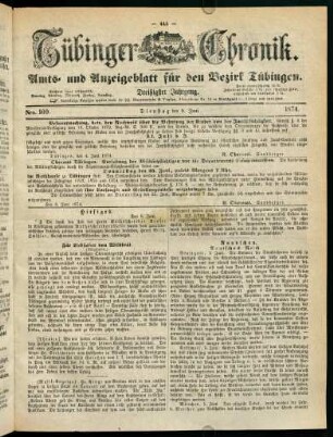 445-464, 9. Juni (Nro. 109) - 14. Juni (Nro. 113)