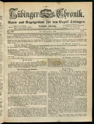 445-464, 9. Juni (Nro. 109) - 14. Juni (Nro. 113)