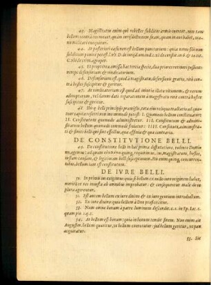 De Constitutione Belli.