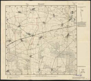 Messtischblatt [4043] = 2245 : Blönsdorf, Niedergörsdorf, 1920 : Messtischblatt [4043] = 2245 : Blönsdorf. - Aufn. 1902, hrsg. 1904, N[achtr.] 4.20. - [Berlin] : Reichsamt für Landesaufnahme, 1920. - 1 Kt. : zweifarbig. - rechts oben: "Magnetischer Richtungswinkel für 1920"