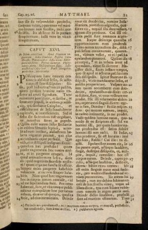 33-38, Caput XXVI - XXVIII