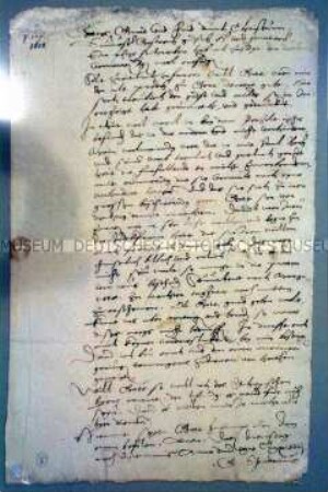 Eigenhändiges Schreiben Georg Spalatins an Heinrich von Einsiedel in der Ehesache Berger und alter Prediger von Gera vom 7. Juli 1528