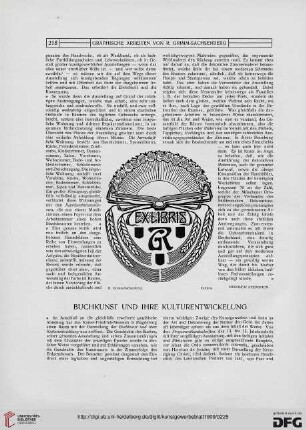 Buchkunst und ihre Kulturentwickelung