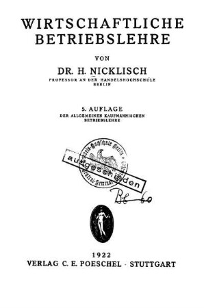 Wirtschaftliche Betriebslehre