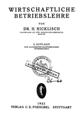 Wirtschaftliche Betriebslehre