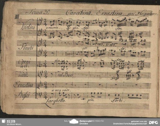 Cavatina: "Ho un cor dolce"