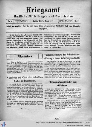 Nr. 9, 07.03.1917