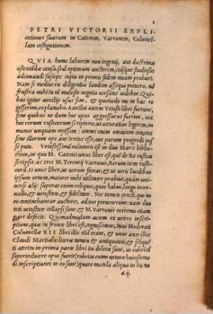Explicationes suarum in Catonem, Varronem, Columellam Castigationum