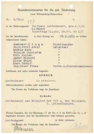 Bardenheuer, Wolfgang