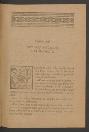 Capítulo XXI - Pepe Luis encuentra a la Madrecita