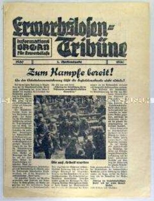 Mitteilungsblatt der SPD für Arbeitslose "Erwerbslosen- Tribüne"