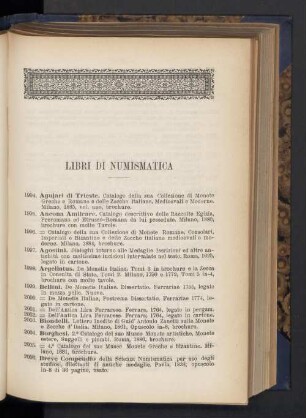 Libri di Numismatica